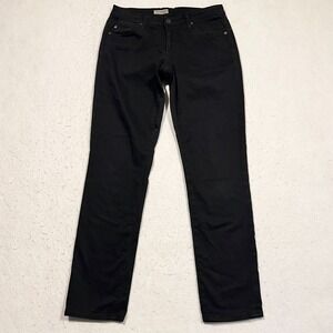 Adriano Goldschmied Jeans The Stevie Petite Slim Straight Black Size 28R 28x28